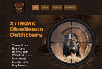 Xtreme outfitters website homepage image